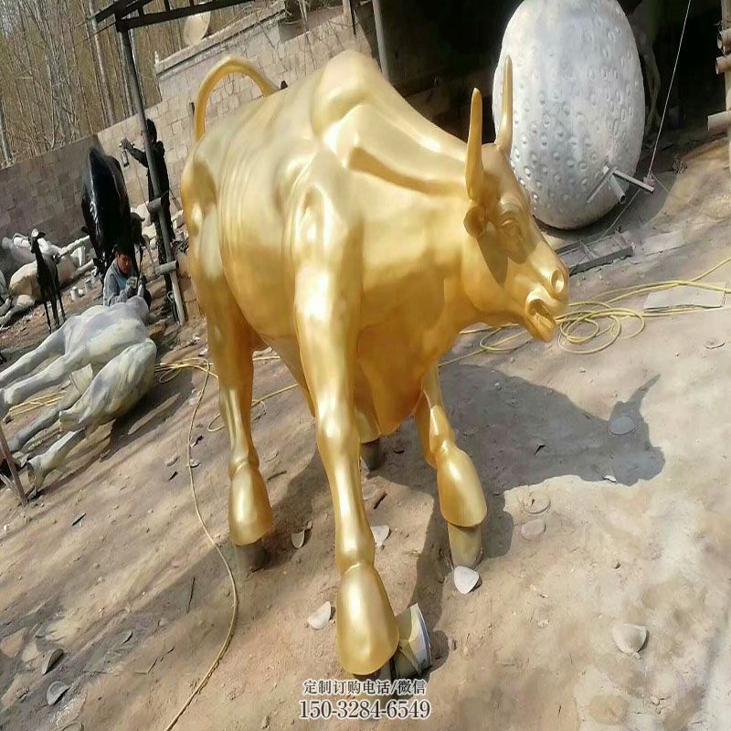 华尔街牛雕塑工艺 景观艺术雕塑承接 铸铜雕塑主题定做